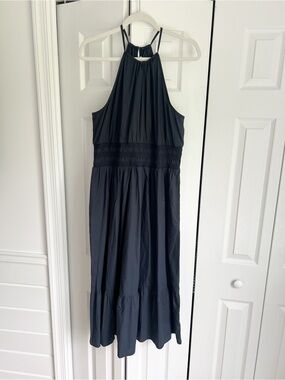 Target Navy Blue Maxi Dress with Halter Neck